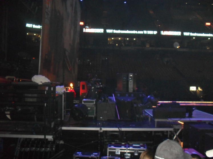 Stage prior to show
