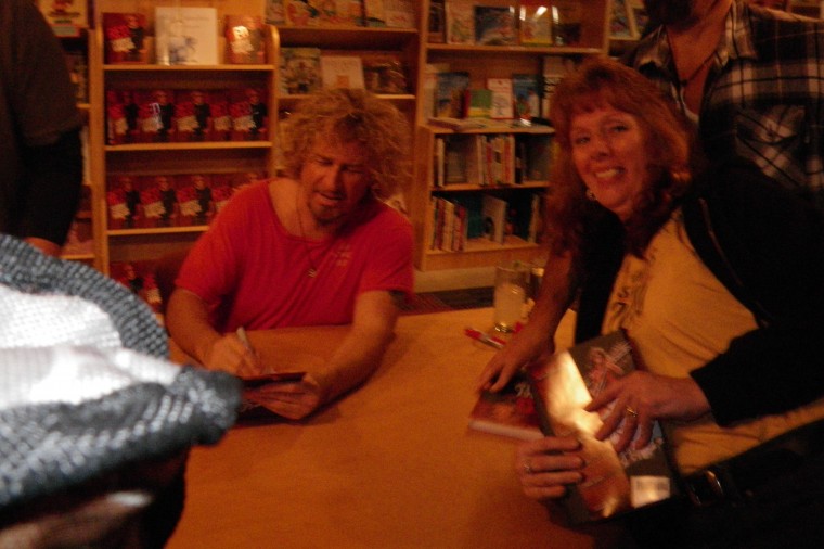 Sammy Signing Red for Terri Stevenson