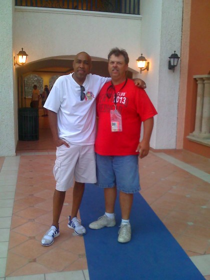 Me and Vic at the hotel