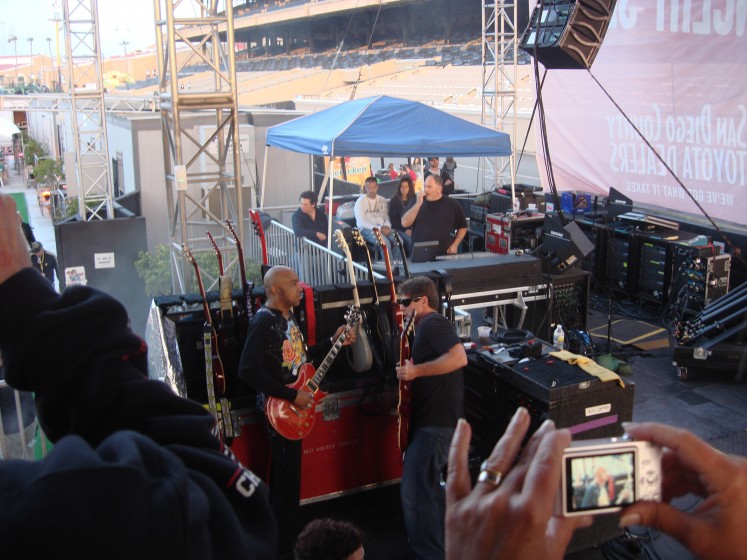 Vic Johnson Getting Ready for the Show