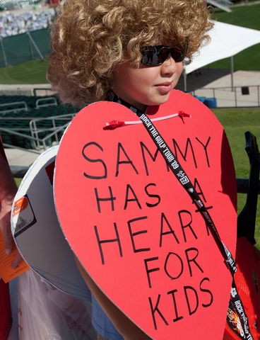 Sammy has a heart for kids