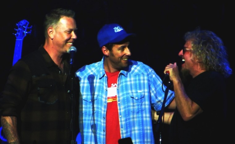 Welcoming Adam Sandler to the 2nd Annual Acoustic-4-A-Cure (San Francisco, CA 2015)