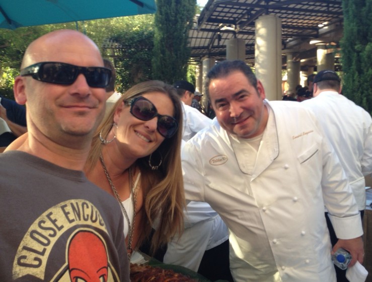 Got to meet Emeril before the concert. (Me, my Wife, & Emeril)