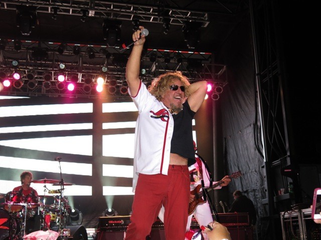 Sammy wearing One Way Scott's jersey