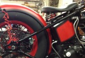 Red Rocker Bobber getting ready for the Biker Expo 25-27 January in Clearwater Florida @ Quaker Steak & Lube 