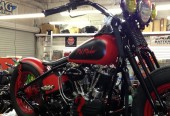 Red Rocker Bobber getting ready for the Biker Expo 25-27 January in Clearwater Florida @ Quaker Steak & Lube 