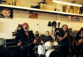 Jammed at Reinhardt's Motorcyles with Sammy's Beach Bar Rum