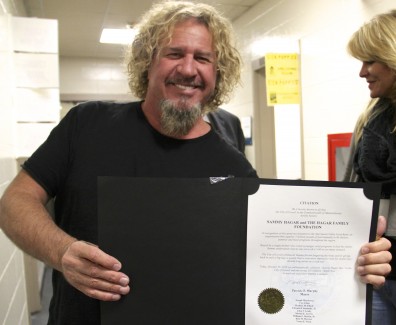 LOWELL DECLARES OCT 25 'SAMMY HAGAR DAY'